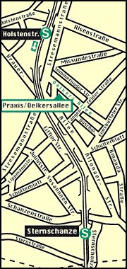 Naturheilpraxis Oelkersallee Hamburg Anreiseskizze